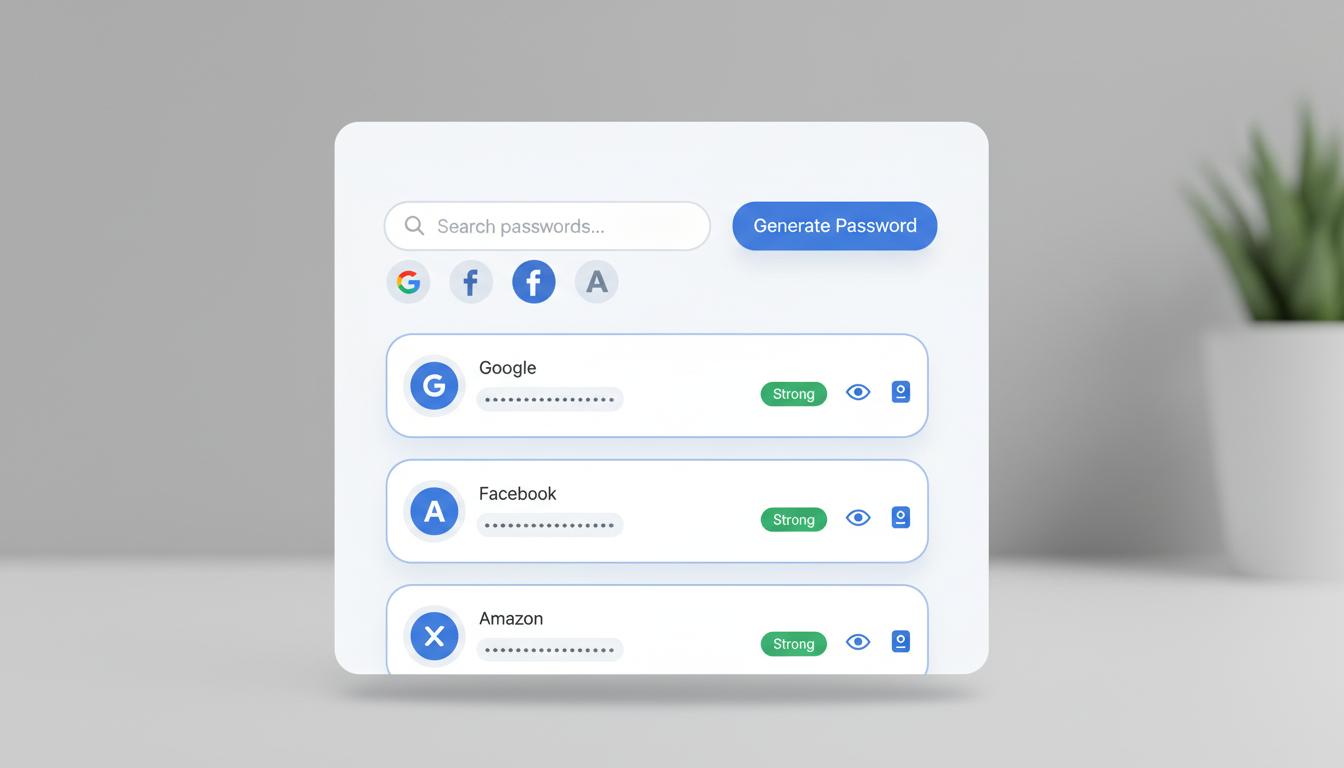 Chrome 内置密码管理器安全功能界面